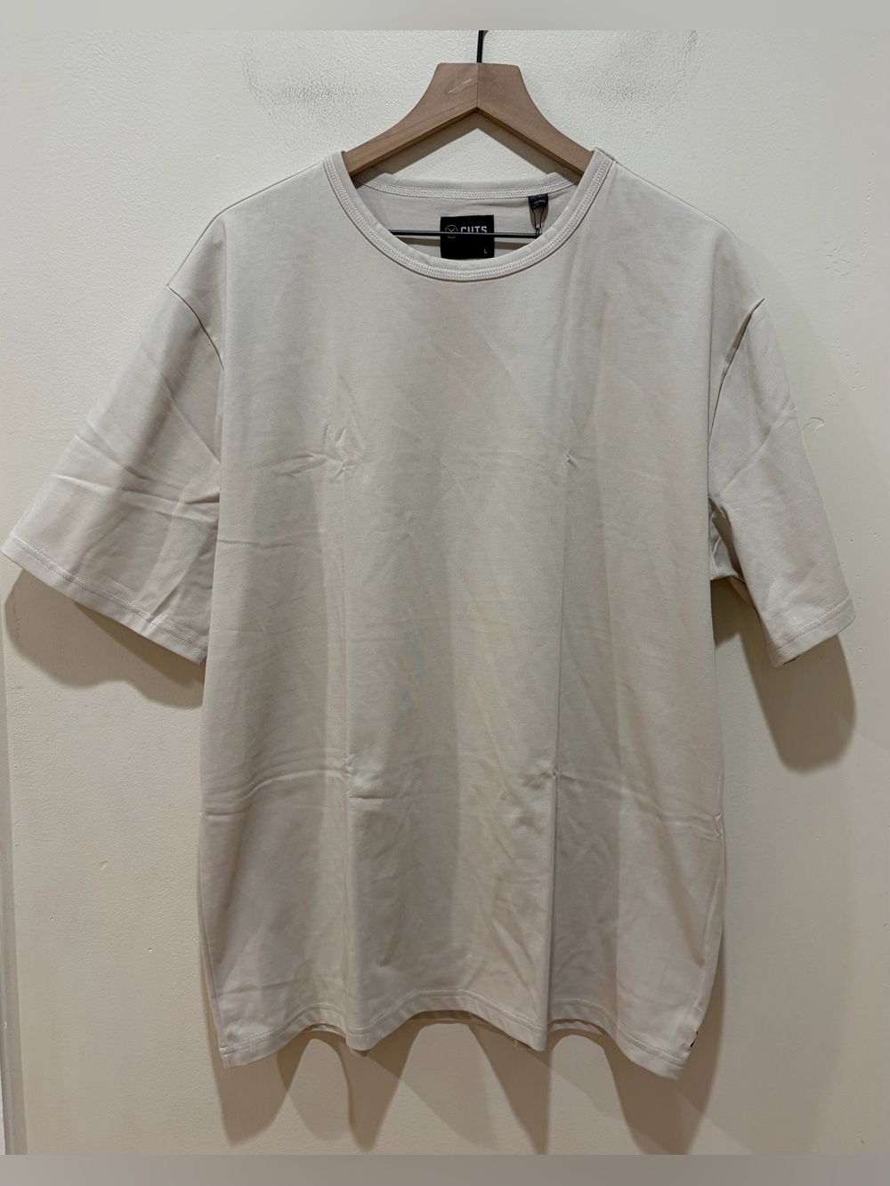 NWT Cuts Overtime Tee 3.0 Nimbus Beige Heavyweight Shirt Top - Men’s Size Large
